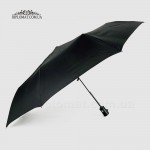 Зонт Автомат Три Слона F23 614 Ручка прямая кожаная Материал купола 100% Polyester Polyester BLACK Черный