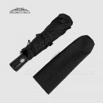 Зонт Автомат Три Слона F23 614 Ручка прямая кожаная Материал купола 100% Polyester Polyester BLACK Черный