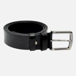 Ремень для джинс кожаный TONY BELLUCCI TB-600- 893 BLACK Черный 