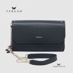 Клатч женский TERGAN 79900 Кожаный На цепочке LACIVERT FLOATER 
