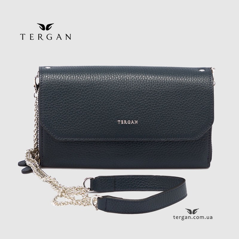 Клатч женский TERGAN 79900 Кожаный На цепочке LACIVERT FLOATER 