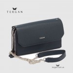 Клатч женский TERGAN 79900 Кожаный На цепочке LACIVERT FLOATER 