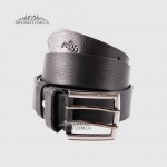 Ремень для джинс RINO 6711145219687 Кожаный Черный STD трендовый  цвет