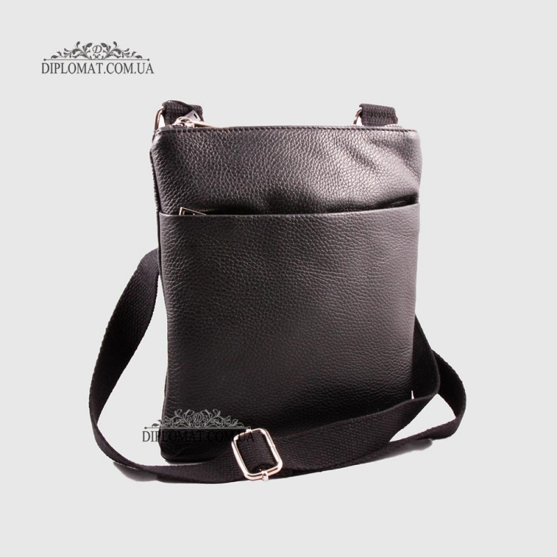 Сумка Кожаная Через плечо EMANUELA FERRETTI 880130  BLACK floater Черный