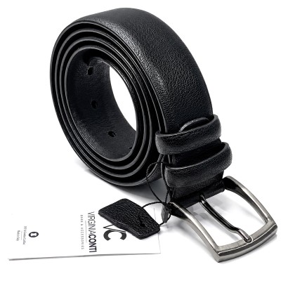 Ремень джинсовый кожаный VIRGINIA CONTI CVV-80198/40 PEBBLE Black