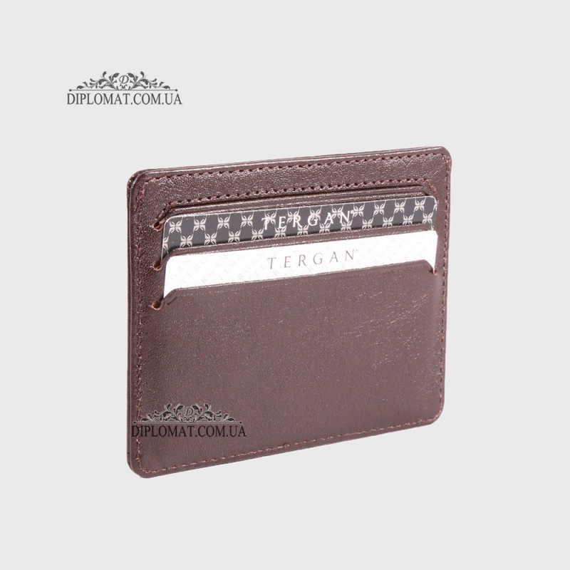 Картхолдер TERGAN 1050 Кожаный (Кредитница) KAHVE  RUSTIC Коричневый