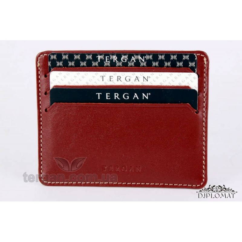 Картхолдер TERGAN 1050 Кожаный (Кредитница) 06TABA RUSTIC Коричневый