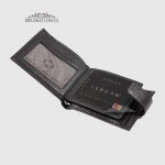 Оригинальное мужское кожаное портмоне TERGAN 1559 SIYAH LATIGO, чёрное