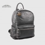 Рюкзак женский Кожаный BELLINI Bruna V0031  BLACK floater Черный