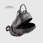 Рюкзак женский Кожаный BELLINI Bruna V0031  BLACK floater Черный