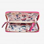 Кошелек женский на молнии ASHWOOD J51 RASPBERRY-SORBET  PINK smooth 