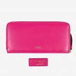 Кошелек женский на молнии ASHWOOD J51 RASPBERRY-SORBET  PINK smooth 