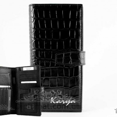 Портмоне мужское KARYA 1123 53 Black Croco