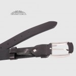 Ремень для джинс TERGAN 3058 Кожаный SIYAH RUSTIC Черный