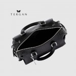 Сумка Женская Кожаная TERGAN 79658  SIYAH PITON / SIYAH ANALIN Черный