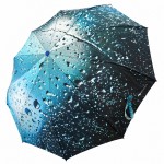Зонт женский полуавтомат Три Слона 34023-2 AQUA, Бирюзовый 