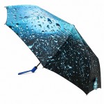 Зонт женский полуавтомат Три Слона 34023-2 AQUA, Бирюзовый 