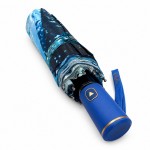 Зонт женский полуавтомат Три Слона 34023-2 AQUA, Бирюзовый 