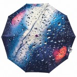 Зонт женский полуавтомат Три Слона 34023-6 NEON RAIN, Синий