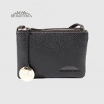 Сумка Кросс Боди на молнии Кожаная Женская BELLINI Antimo 303  BLACK floater Черный