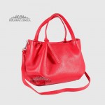Сумка Женская Кожаная EMANUELA FERRETTI 6883  RED floater Красный/Розовый