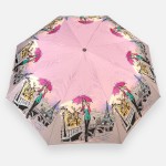 Зонт от дождя полуавтомат Lucky Elephants DI6101_L161 Ручка прорезиненная прямая Купол полиестер 3 Pongee 