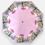 Зонт от дождя полуавтомат Lucky Elephants DI6101_L161 Ручка прорезиненная прямая Купол полиестер 3 Pongee 
