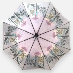 Зонт от дождя полуавтомат Lucky Elephants DI6101_L161 Ручка прорезиненная прямая Купол полиестер 3 Pongee 