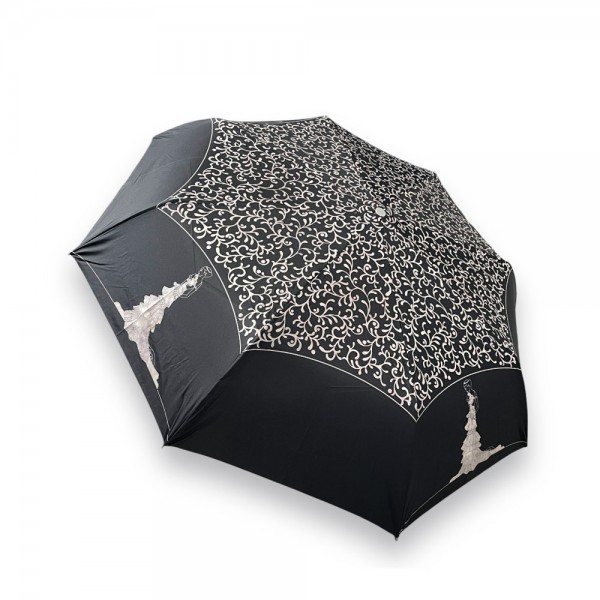 Зонт Механический Три Слона 55mini-Pongee Black/White