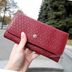 Кошелек женский TERGAN 5787 Кожаный BORDO NAPPA Бордовый Бордовый/Пурпурный