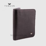 Портмоне мужское TERGAN 1594 кожаное на кнопке небольшого размера  SIYAH RUSTIC / LACIVERT RUSTIC Черный с Синим
