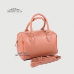 Сумка Бочонок Женская Кожаная BELLINI BP005 Trunk  ROSE smooth Красный/Розовый