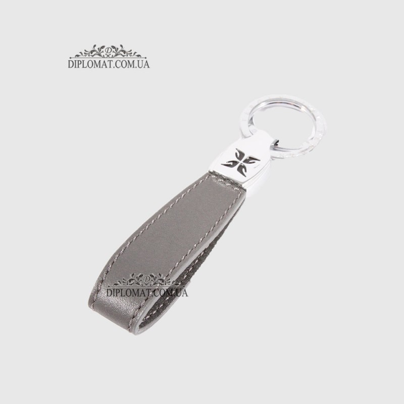 Брелок кожаный для ключей TERGAN 0248  GRI RUSTIC Чр