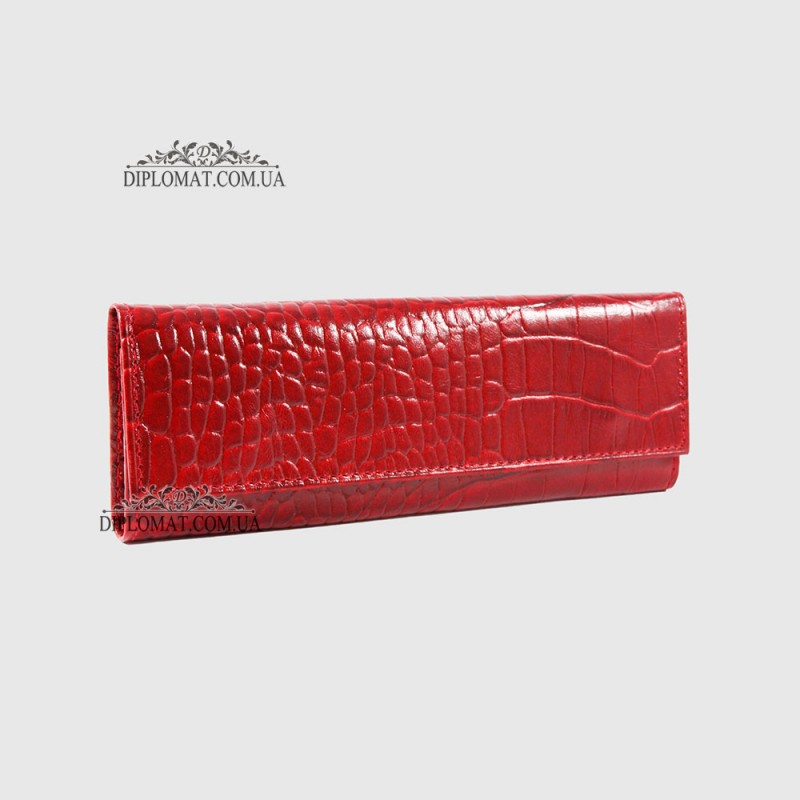 Ключницы кожаные CANPELLINI 143 ANT Большая На карабинах для 6 ключей 142 RED CROCO LAK Красный  Красный