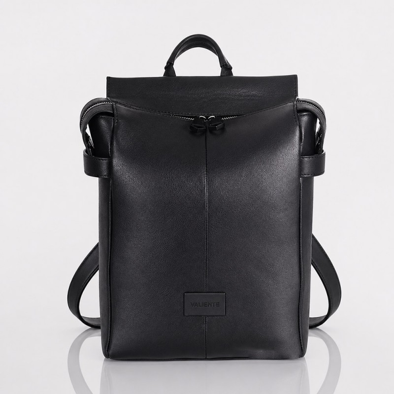 Рюкзак женский кожаный VALIENTE 982 3400  BLACK Sauvage 