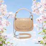 Женская сумка TERGAN 80199 BEJ PYTHON – изысканная классика в бежевом цвете