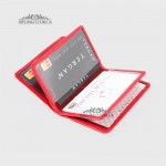 Обложка для ID паспорта и Европрав TERGAN 1601  KIRMIZI PALERMO Красная