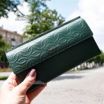 Кошелек женский TERGAN 5793 Кожаный для карточек и денег YESIL NAPPA Зеленый