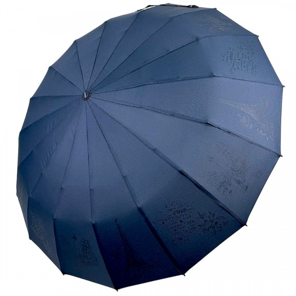Зонт женский автомат Три Слона N7576  Polyester D.BLUE