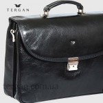 Портфель мужской TERGAN 2740 С кодовым замком на три отделения SIYAH VEGETAL Черный Черный