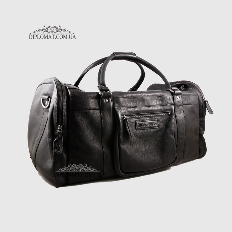 Сумка Дорожная Кожаная HILL BURRY 3307  SIYAH ARSEL Черный Черный