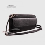 Кошелек-Клатч Под телефон EMANUELA FERRETTI 010721_2  На молнии С Ремнем через плечо BLACK floater Черный