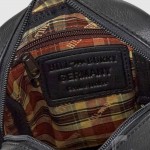 Сумка мужская через плечо HILL BURRY 15154 небольшого размера, чёрная