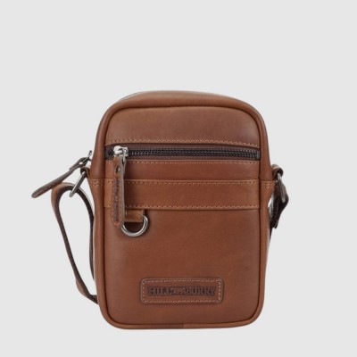 Сумка мужская HILL BURRY 15154 Crazy Horse L.Brown