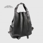 Рюкзак женский EMANUELA FERRETTI 562047 С карманом на молнии BLACK floater Черный
