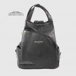 Рюкзак женский EMANUELA FERRETTI 562047 С карманом на молнии BLACK floater Черный