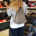 Рюкзак женский EMANUELA FERRETTI 562047 С карманом на молнии TAUPE floater Серый