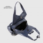 Рюкзак женский EMANUELA FERRETTI 562047 С карманом на молнии D.BLUE  floater Синий