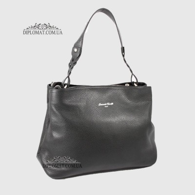 Сумка Женская EMANUELA FERRETTI 560093 Кожаная на плечоBLACK floater