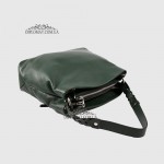 Сумка Женская EMANUELA FERRETTI 560093 Кожаная на плечо GREEN floater Зеленый